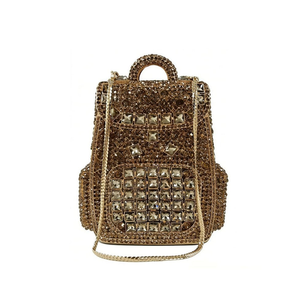 Women's Wallet – Crystal Evening Shaped Rhinestone Clutch – detail view 5