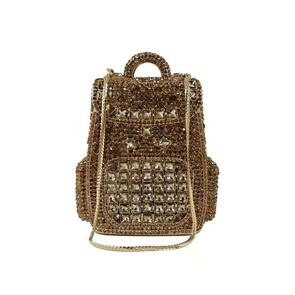Women's Wallet – Crystal Evening Shaped Rhinestone Clutch – detail view 5