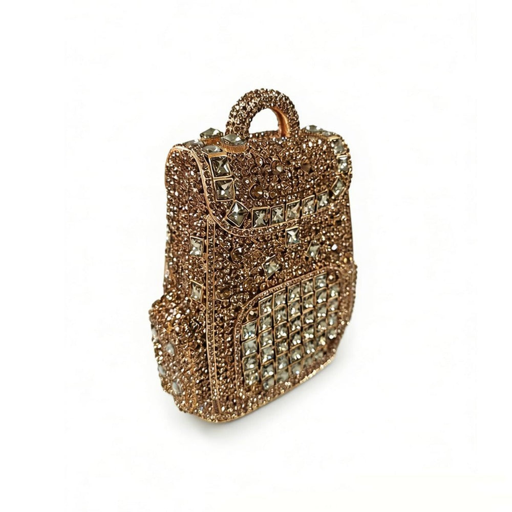 Women's Wallet – Crystal Evening Shaped Rhinestone Clutch – detail view 6