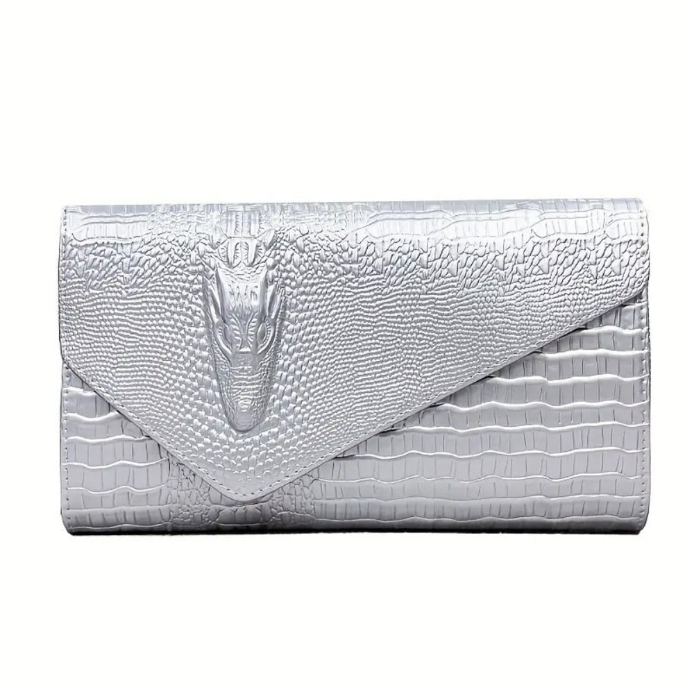 Women's Wallet – Envelope Clutch Magnetic Closure Embossed – detail view 6