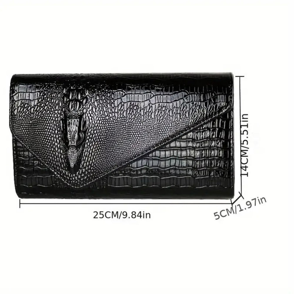 Women's Wallet – Envelope Clutch Magnetic Closure Embossed – detail view 7