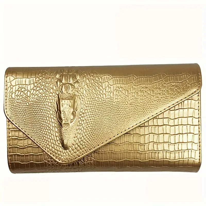 Women's Wallet – Envelope Clutch Magnetic Closure Embossed – detail view 2