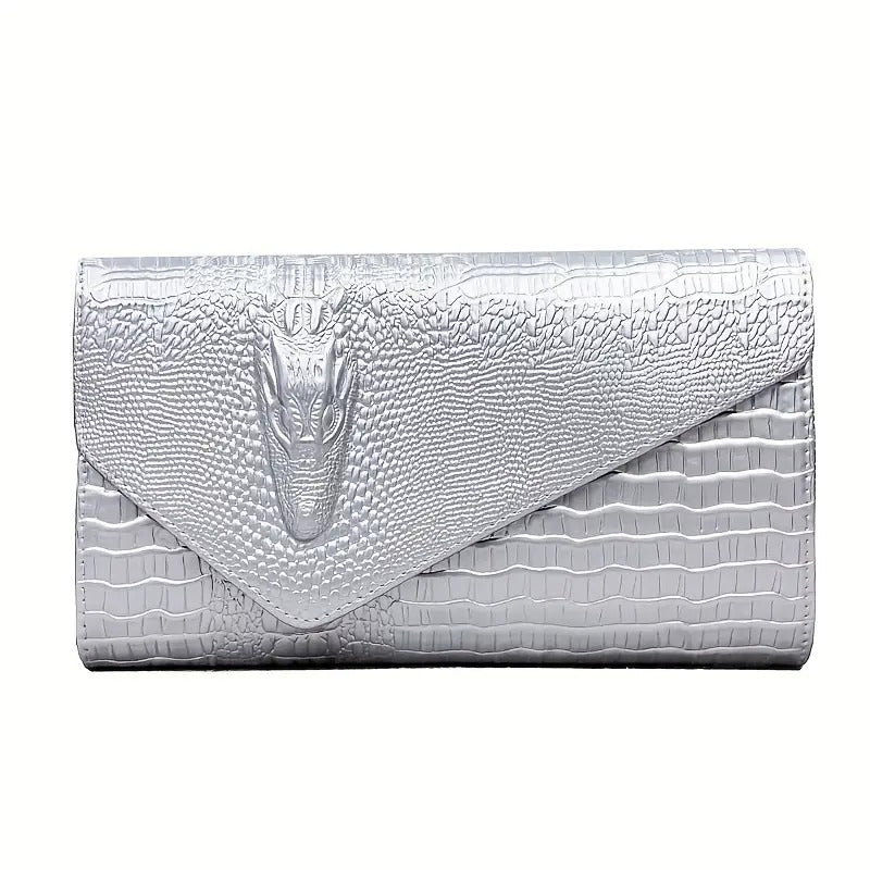 Women's Wallet – Envelope Clutch Magnetic Closure Embossed – detail view 20