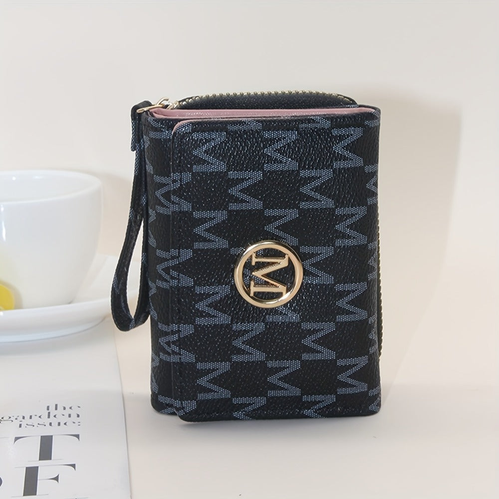 Women's Wallet – for Everyday Use, Designer Letter Print Trifold Fashionable – detail view 5
