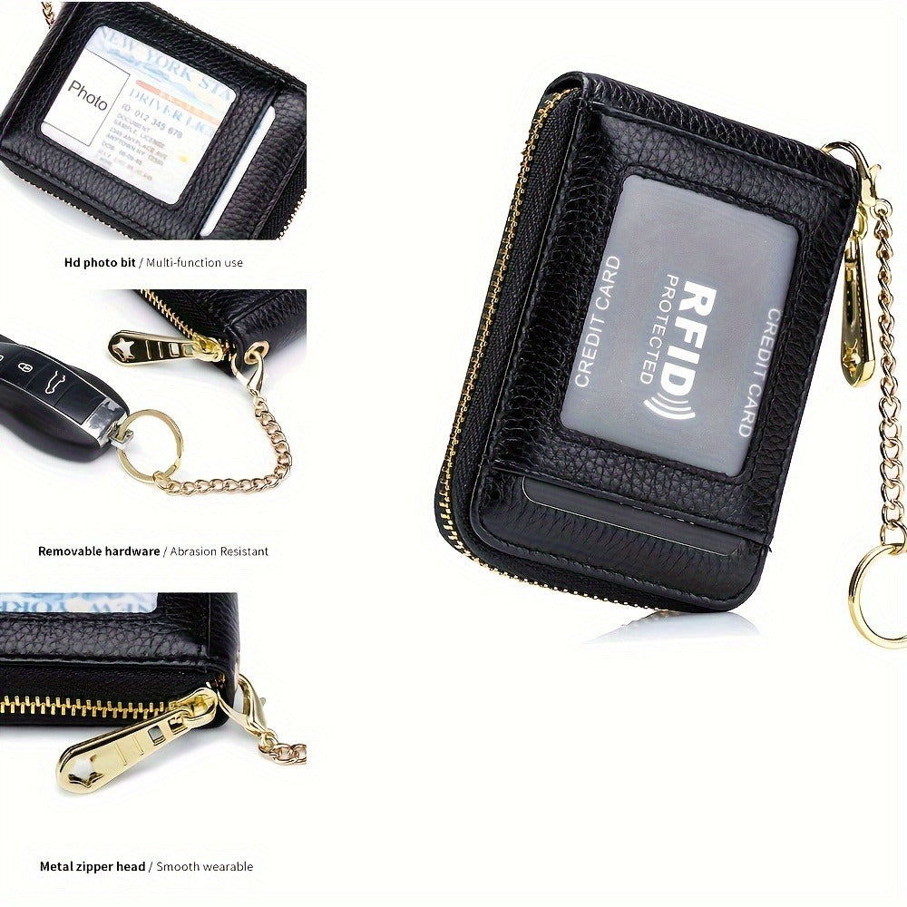 Women's Wallet – for Everyday Use, Zip Around Rfid Chain Multi – detail view 9