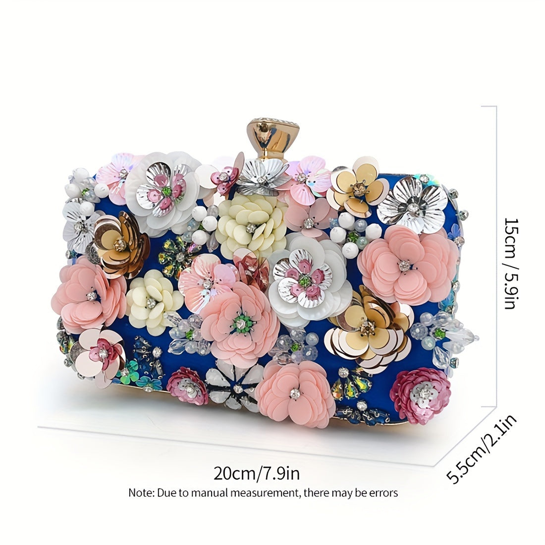Women's Wallet – Floral Small Square Handheld Fairy – alternate view