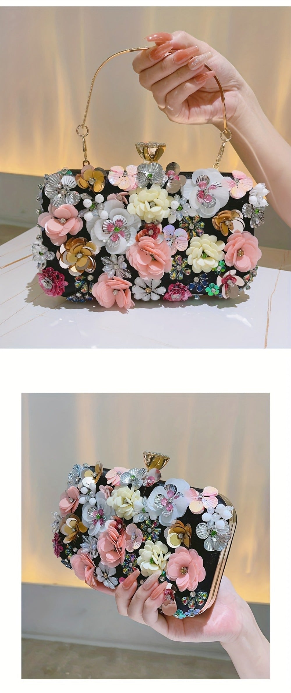 Women's Wallet – Floral Small Square Handheld Fairy – detail view 23