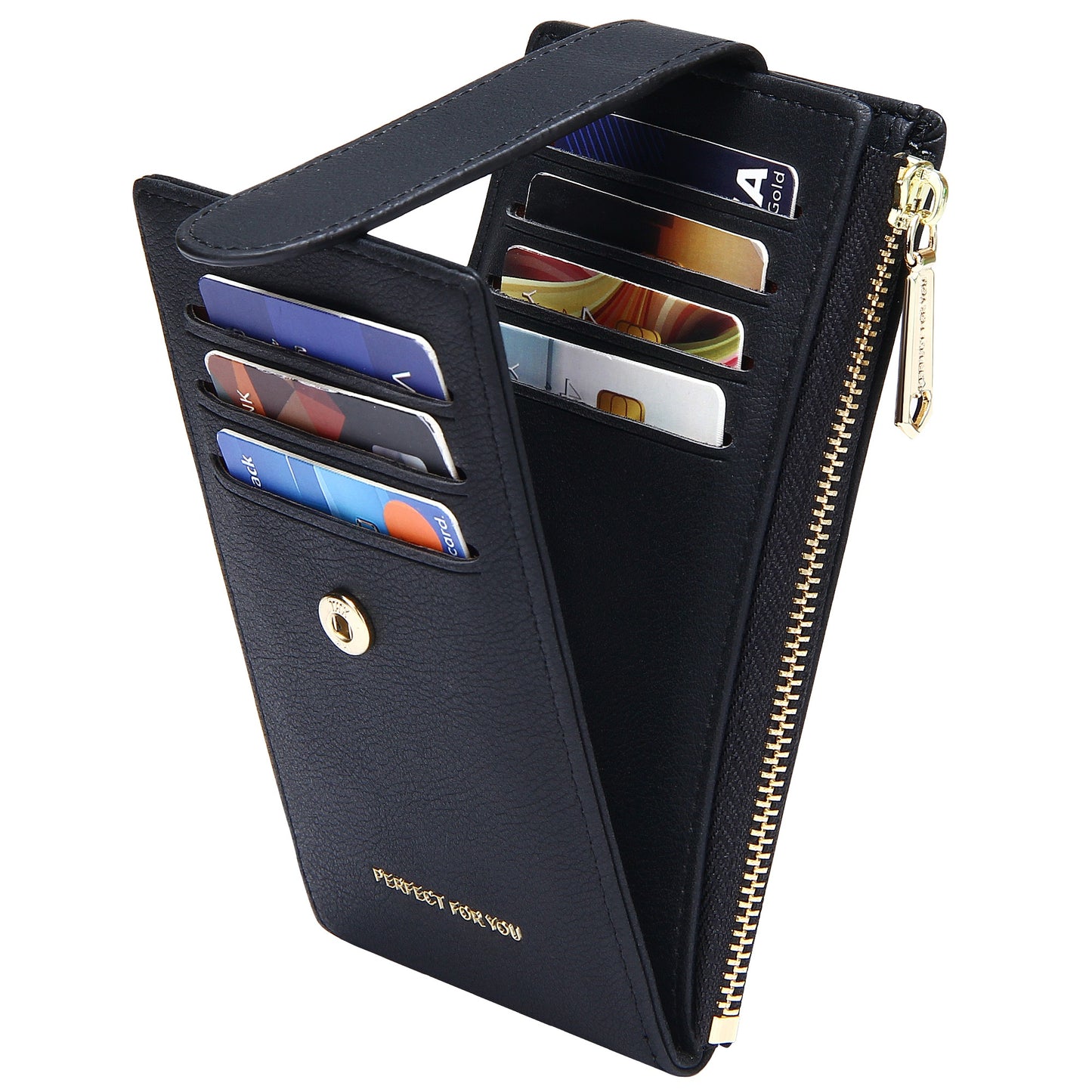 Women's Wallet – Foldable, Rfid Zipper Coin Colorful Mandala – detail view 23
