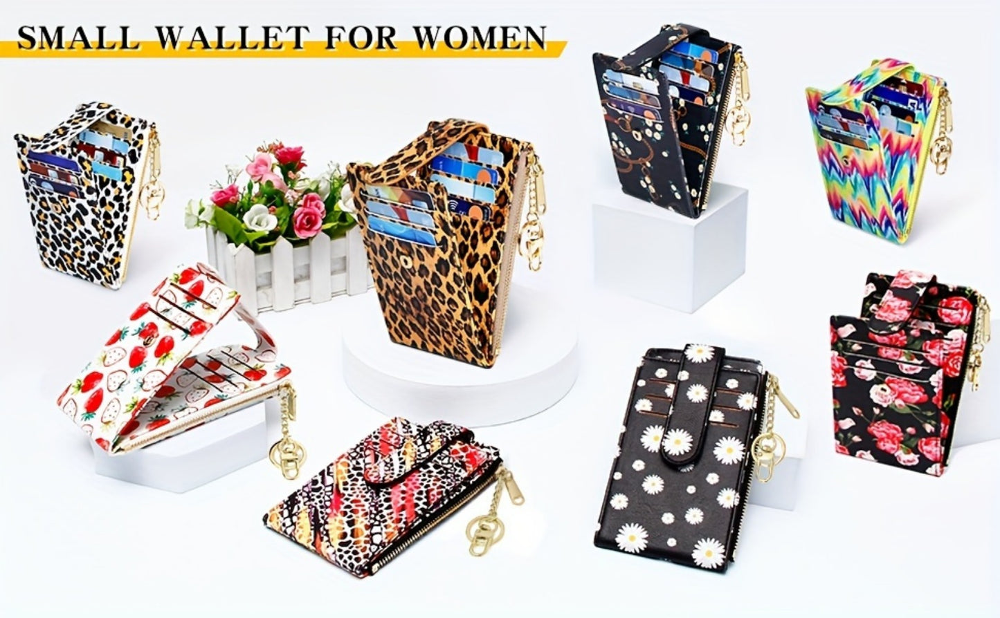 Women's Wallet – Foldable, Rfid Zipper Coin Colorful Mandala – detail view 19
