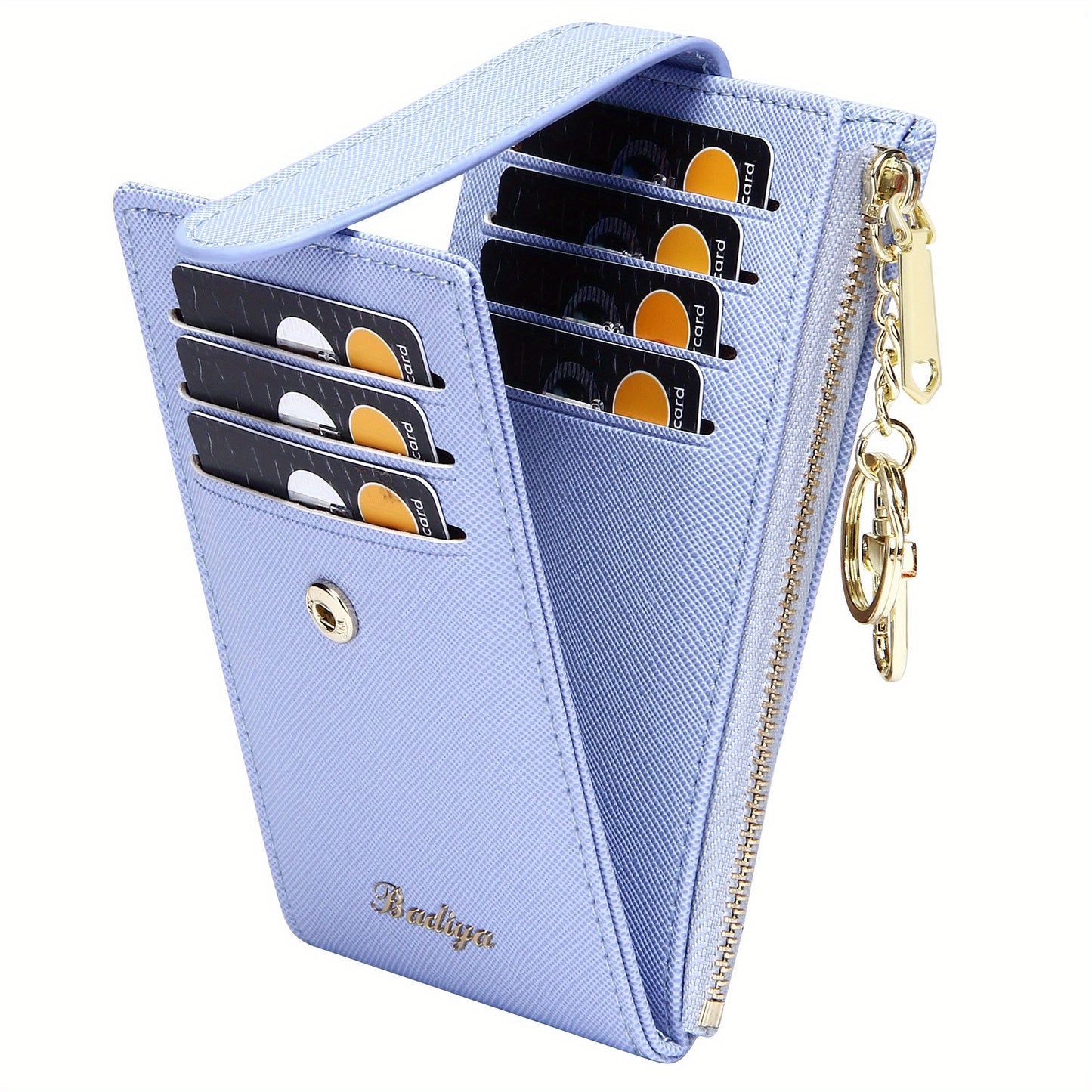 Women's Wallet – Foldable, Rfid Zipper Coin Colorful Mandala – alternate view