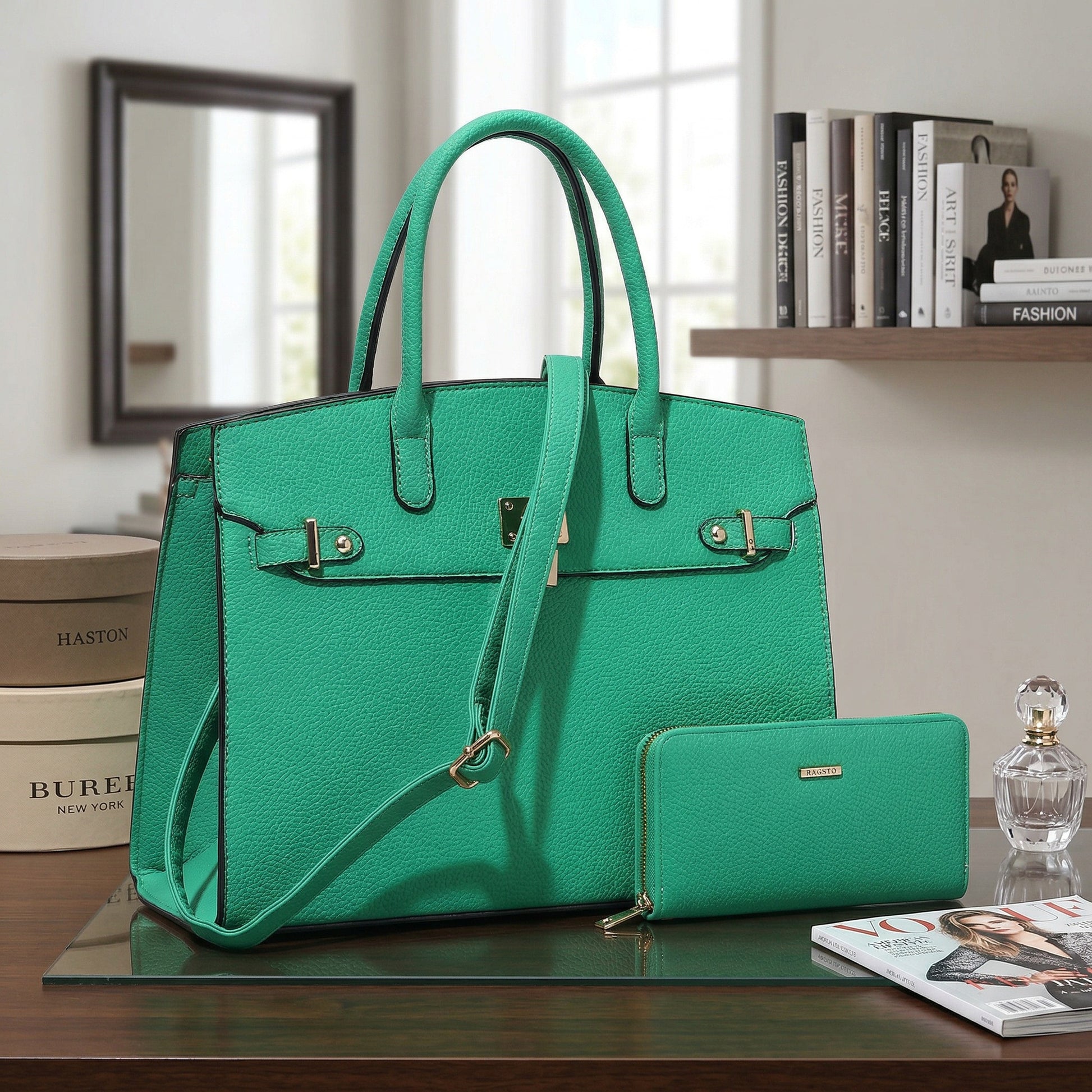 Women's Wallet – for Work & Everyday Use, Top Handle Set Matching Zipper – detail view 28