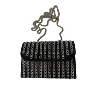 Black full diamond bag