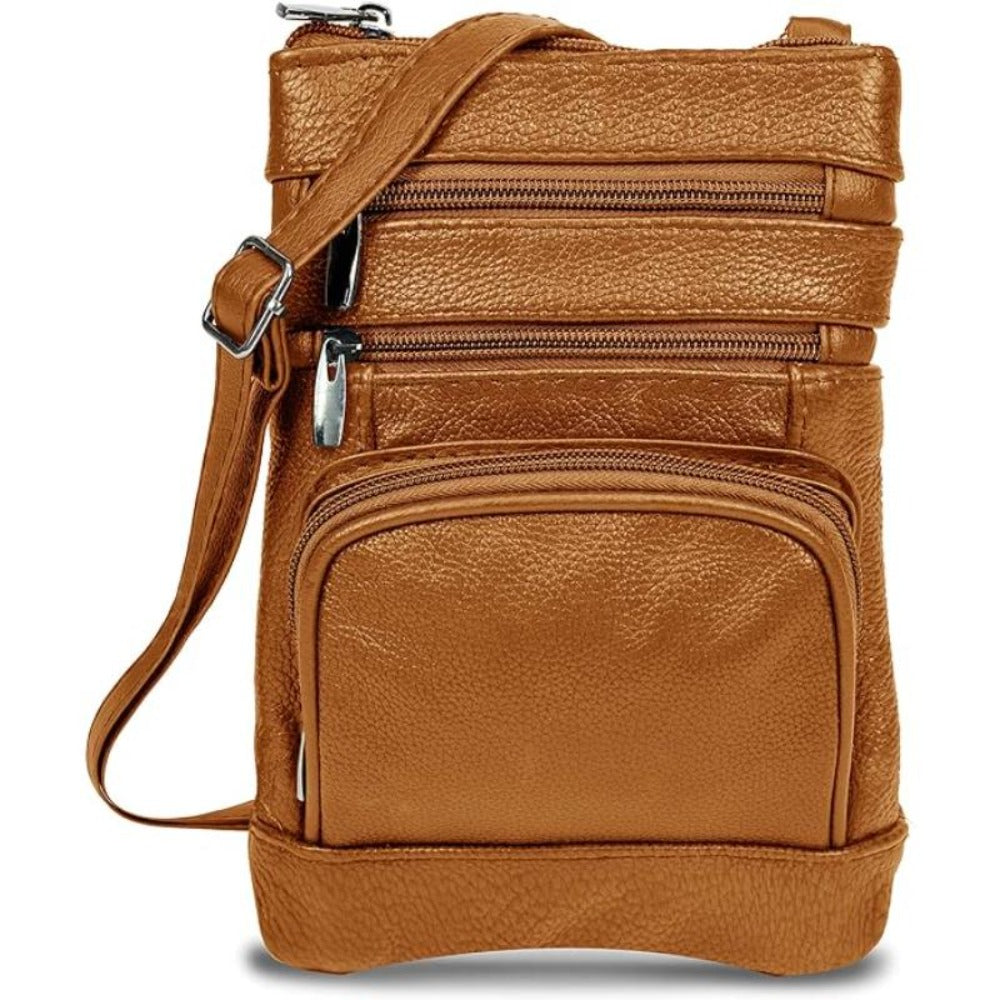 Women's Wallet – Genuine Leather, Multi Pocket, Adjustable Strap – detail view 14