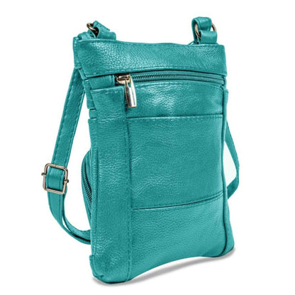 Women's Wallet – Genuine Leather, Multi Pocket, Adjustable Strap – detail view 3