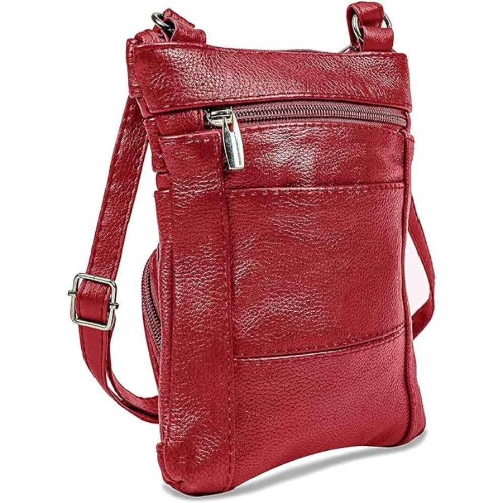 Women's Wallet – Genuine Leather, Multi Pocket, Adjustable Strap – detail view 59