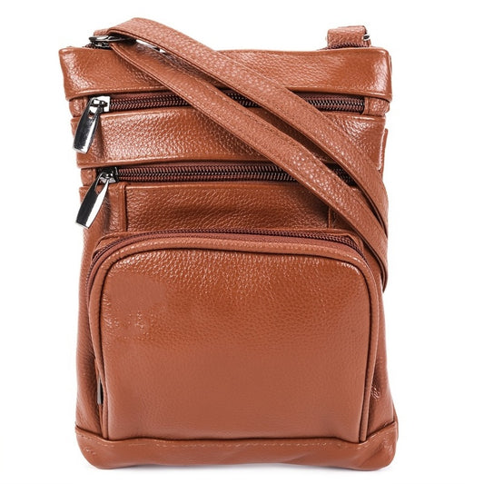 Women's Wallet – Genuine Leather, Adjustable Strap – front view