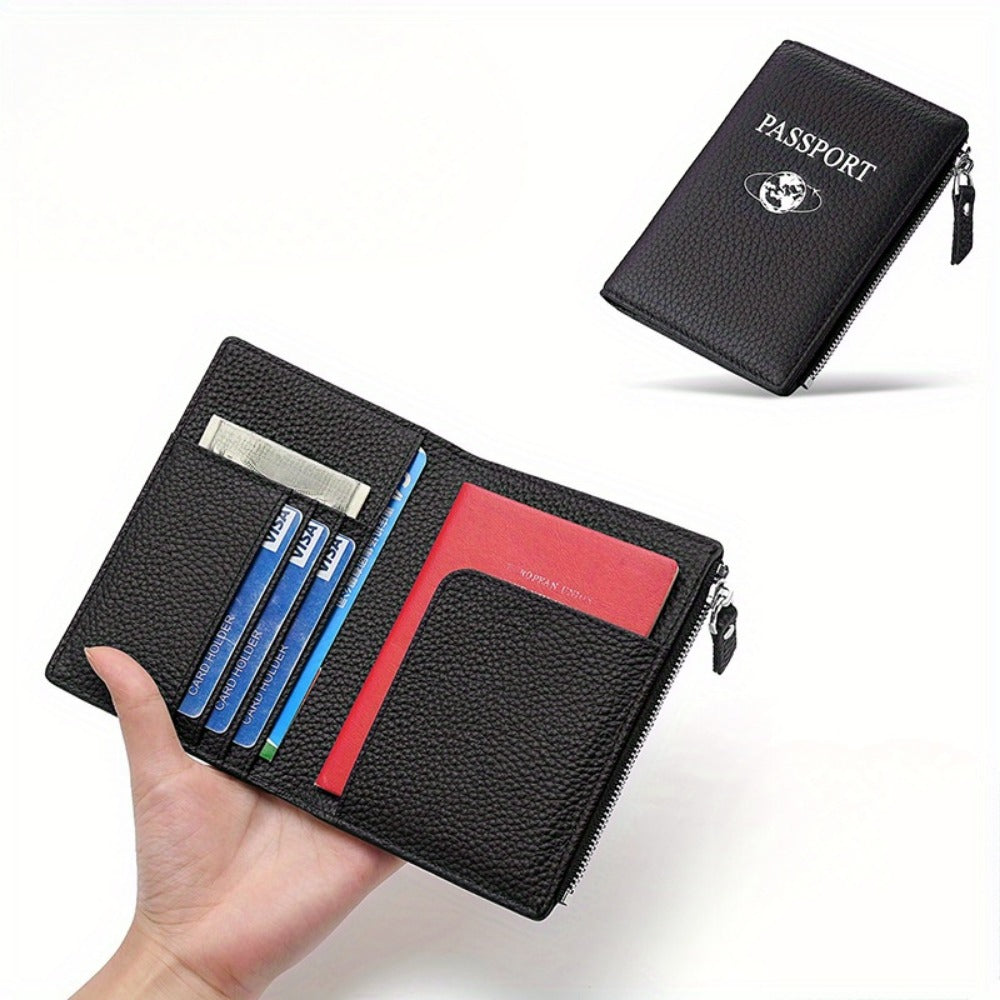 Women's Wallet – Genuine Leather, for Travel – front view