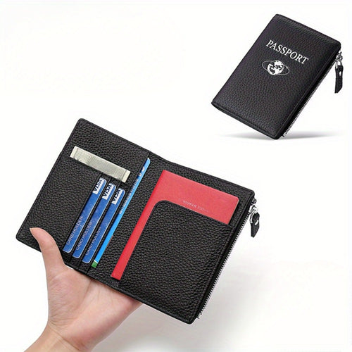 Women's Wallet – Genuine Leather, for Travel – front view