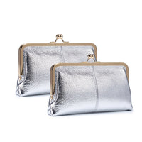 Silvery-Genuine Leather 2pcs