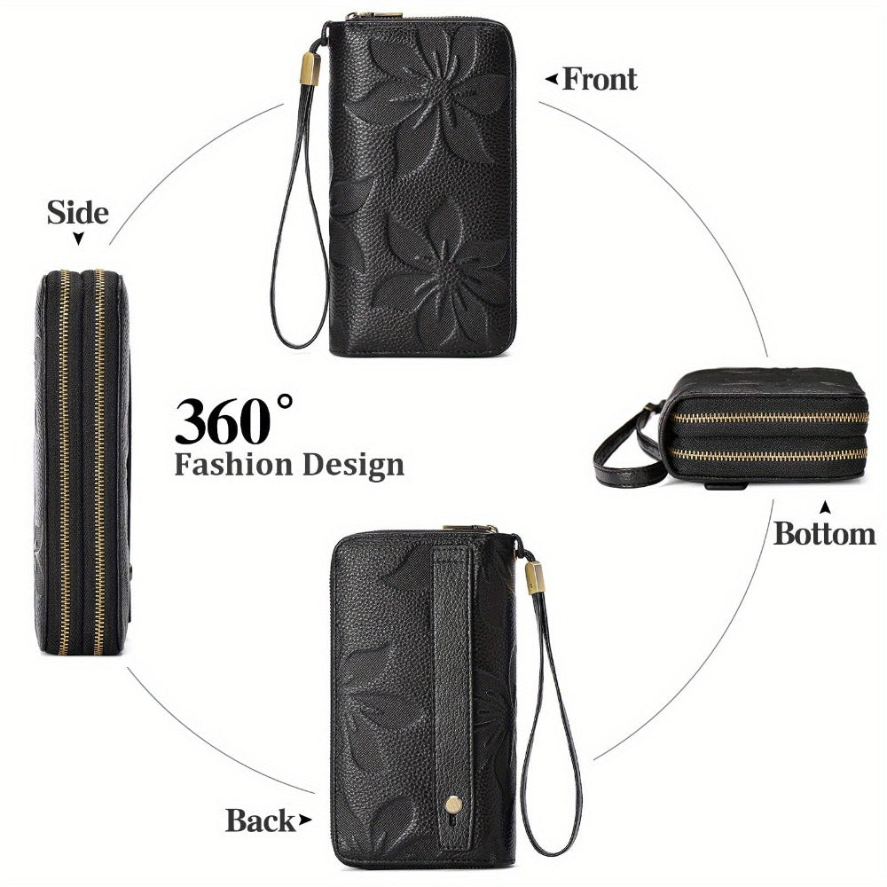 Women's Wallet – Genuine Leather, RFID Blocking, Large Capacity – detail view 14