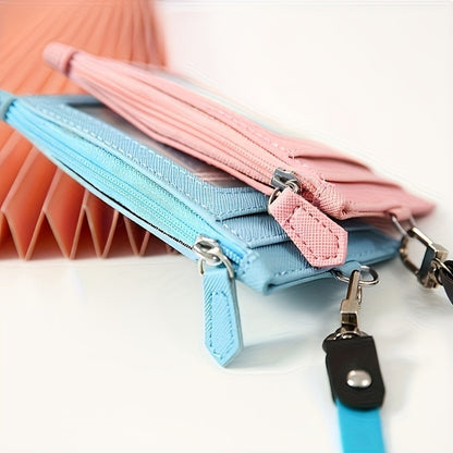 Women's Wallet – Lanyard Card Holder Faux Leather – detail view 2