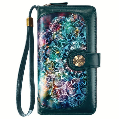 Women's Wallet – Large Capacity, Mandala Print Zipper Large Capacity – detail view 5