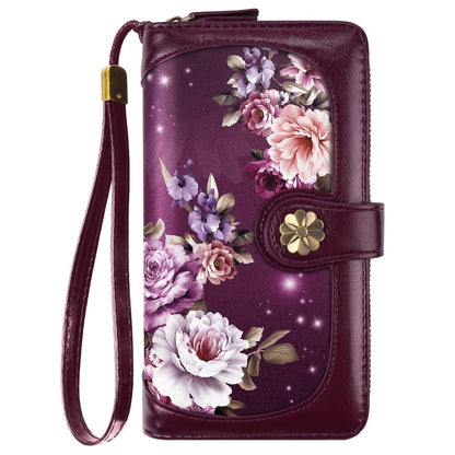 Women's Wallet – Large Capacity, Mandala Print Zipper Large Capacity – detail view 8