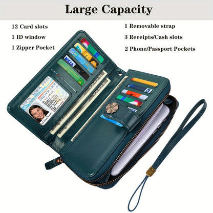 Women's Wallet – Large Capacity, Mandala Print Zipper Large Capacity – detail view 9
