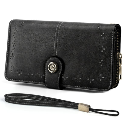 Women's Wallet – Large Capacity, Rfid Wristlet Bowknot Badge Large – front view - product view 37