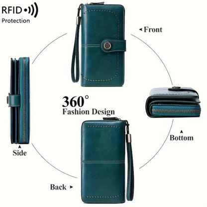 Women's Wallet – Large Capacity, Rfid Wristlet Bowknot Badge Large – detail view 19