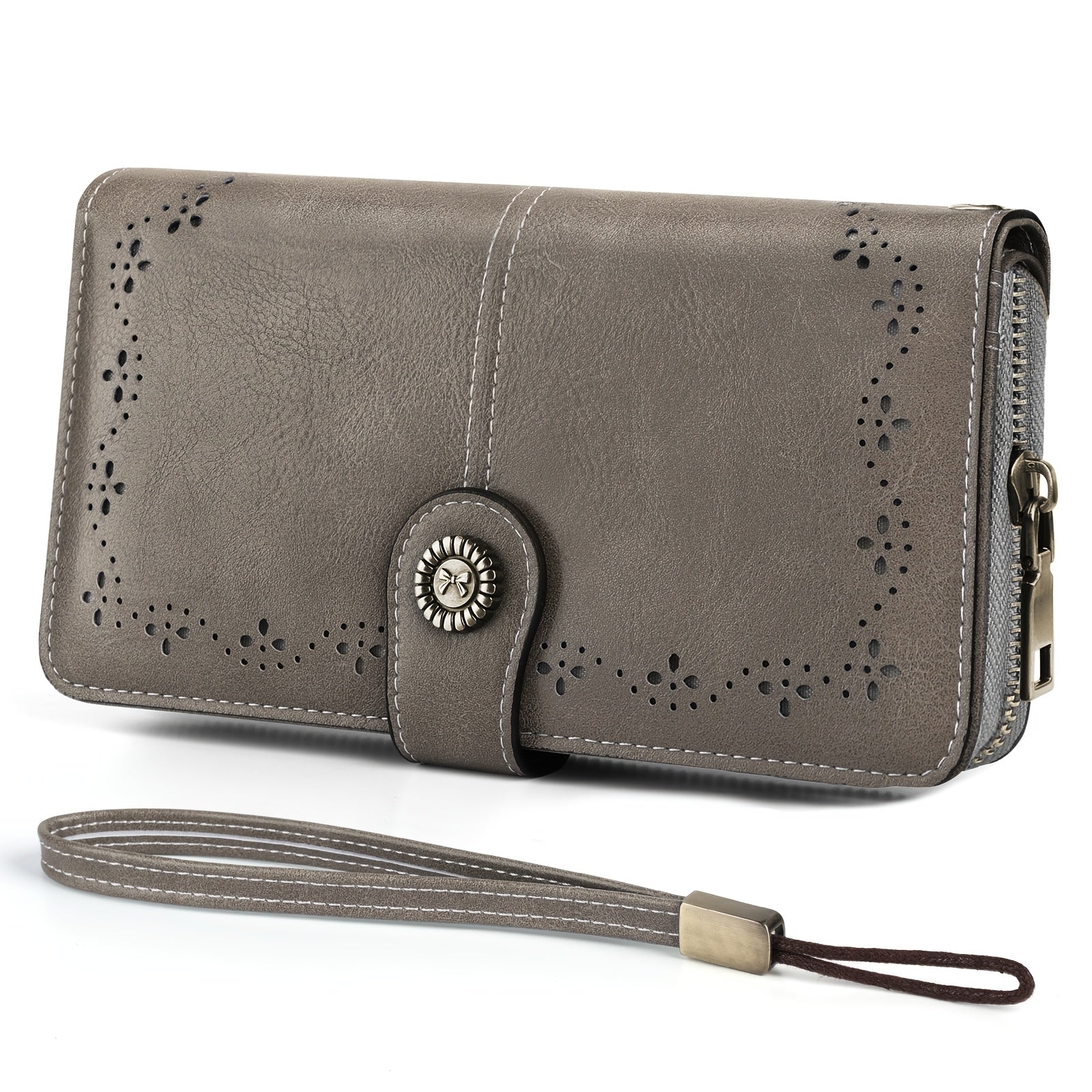 Women's Wallet – Large Capacity, Rfid Wristlet Bowknot Badge Large – detail view 5