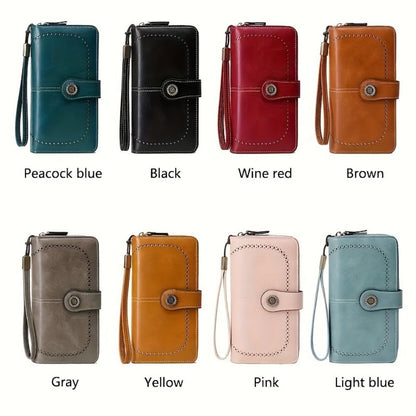Women's Wallet – Large Capacity, Rfid Wristlet Bowknot Badge Large – front view