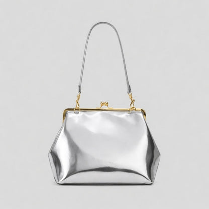 Women's Wallet – Large Metal Frame Clasp Clutch – detail view 16