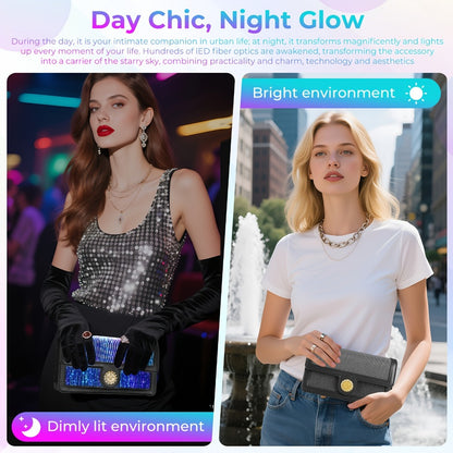 Women's Wallet – 7 Color, Led Light Up Luminous Evening – detail view 6