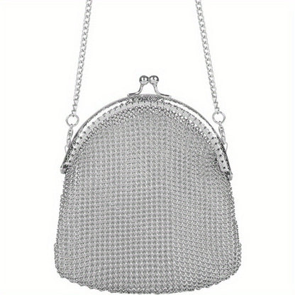Women's Wallet – Mini, Metal Mesh Coin Chain Strap – detail view 5