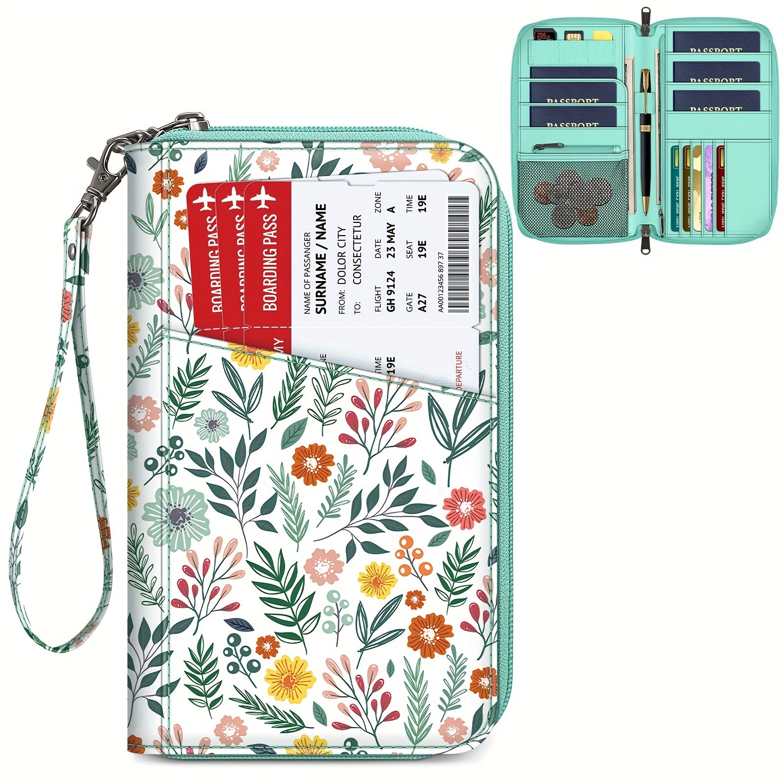 Women's Wallet – Multi-Pocket, for Travel – front view - product view 7
