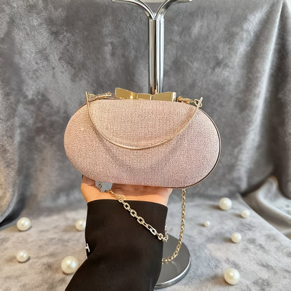 Women's Wallet – Oval Glitter Evening Clutch Sparkly – alternate view