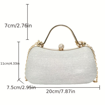Women's Wallet – Polyester, Shining Beaded Dinner Clutch Elegant – detail view 5