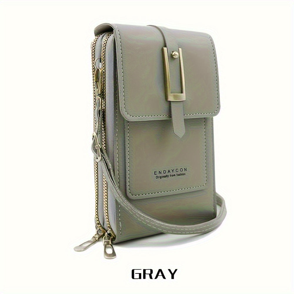 Women's Wallet – PU Leather, Adjustable Strap, Mini – front view - product view 17