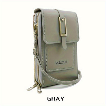 Women's Wallet – PU Leather, Adjustable Strap, Mini – front view - product view 17
