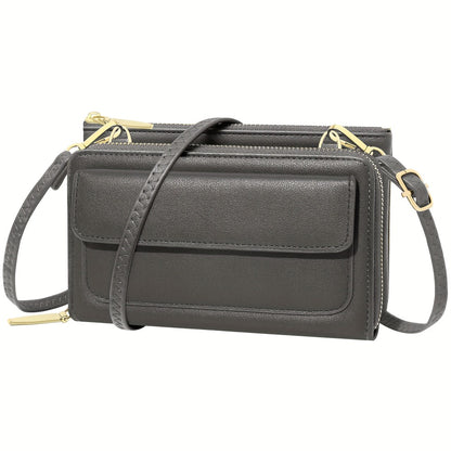 Women's Wallet – 13 Colors, PU Leather, Mini, Adjustable Strap – detail view 12