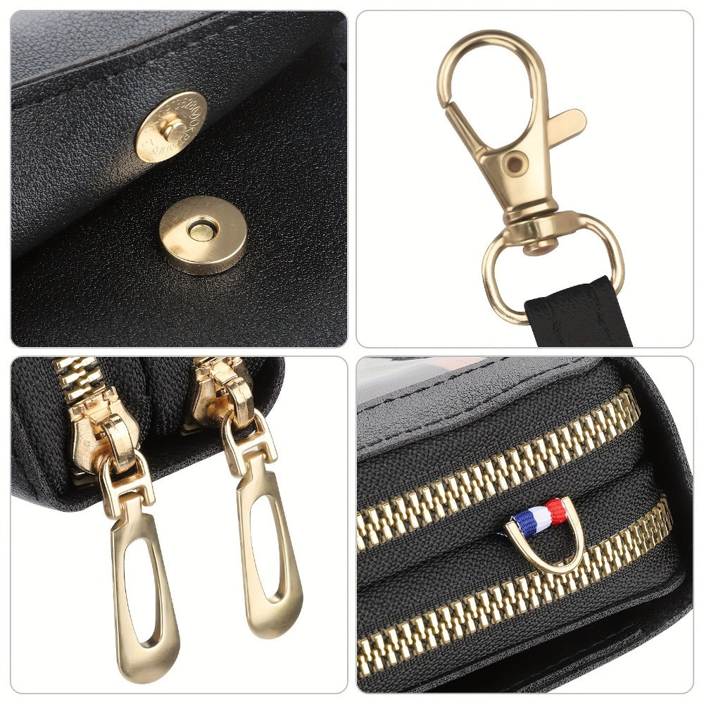 Women's Wallet – PU Leather, Mini, Adjustable Strap – detail view 4