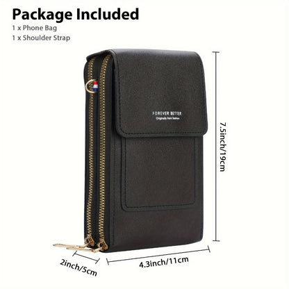 Women's Wallet – PU Leather, Mini, Adjustable Strap – detail view 9