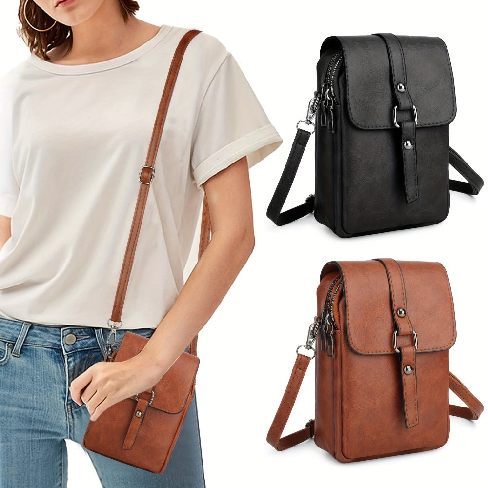 Women's Wallet – PU Leather, Mini, Adjustable Strap – detail view 11