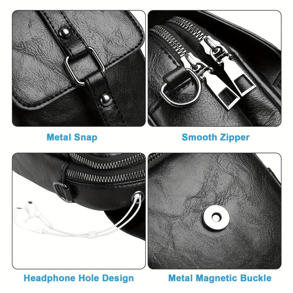 Women's Wallet – PU Leather, Mini, Adjustable Strap – detail view 9