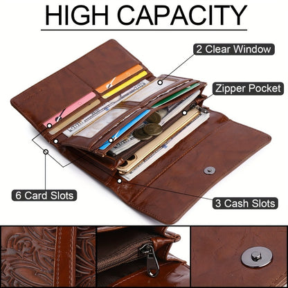 Women's Wallet – PU Leather, RFID Blocking – detail view 7