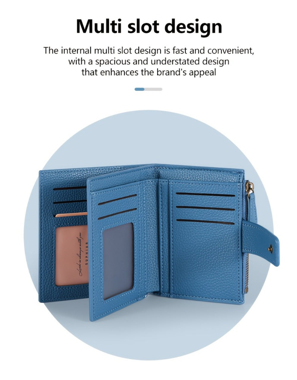 Women's Wallet – RFID Blocking, Rfid Blocking Bifold Slim Faux – detail view 11