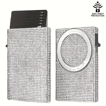 Women's Wallet – RFID Blocking, Rfid Blocking Diamond Pattern Magnetic – front view