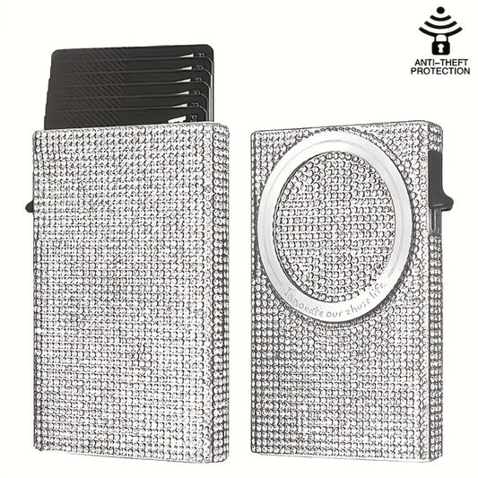 Women's Wallet – RFID Blocking, Rfid Blocking Diamond Pattern Magnetic – front view