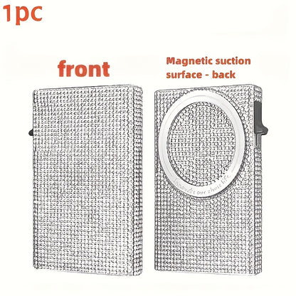 Women's Wallet – RFID Blocking, Rfid Blocking Diamond Pattern Magnetic – front view - product view 13